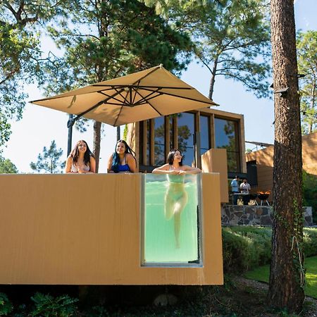 Cabana Lujo Con Alberca Climatizada Vistas Al Bosque De Mazamitla Exteriör bild