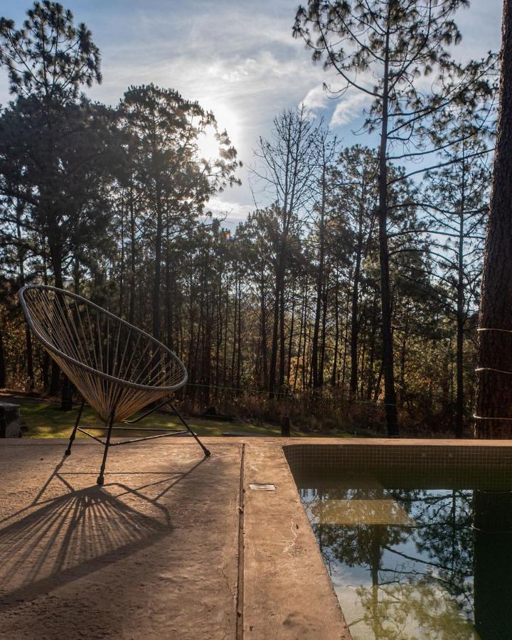 Cabana Lujo Con Alberca Climatizada Vistas Al Bosque De Mazamitla Exteriör bild