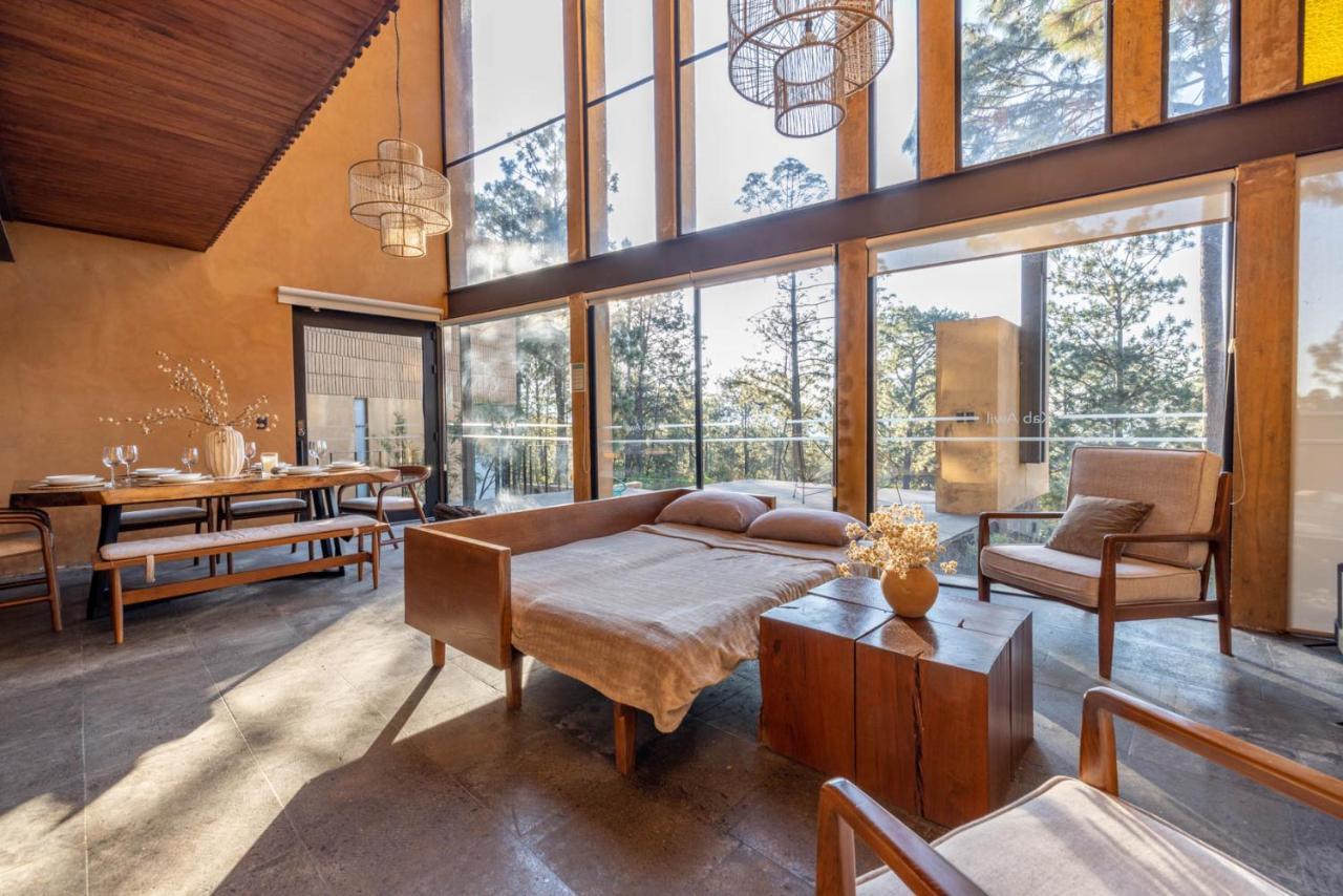 Cabana Lujo Con Alberca Climatizada Vistas Al Bosque De Mazamitla Exteriör bild