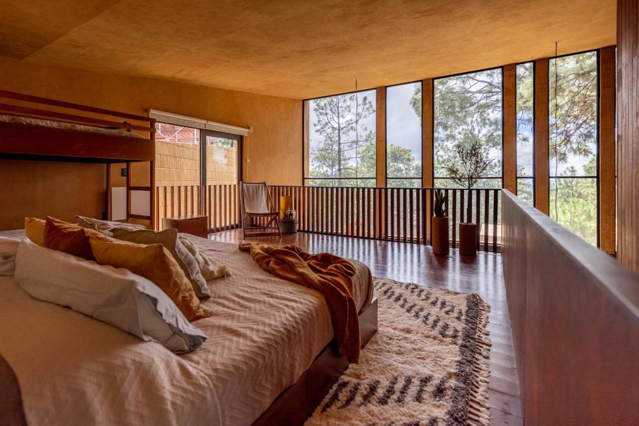 Cabana Lujo Con Alberca Climatizada Vistas Al Bosque De Mazamitla Exteriör bild