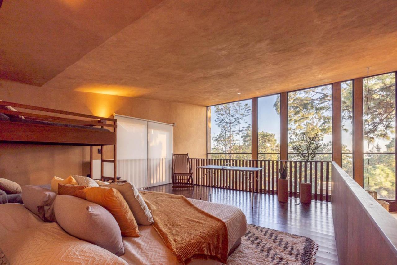 Cabana Lujo Con Alberca Climatizada Vistas Al Bosque De Mazamitla Exteriör bild