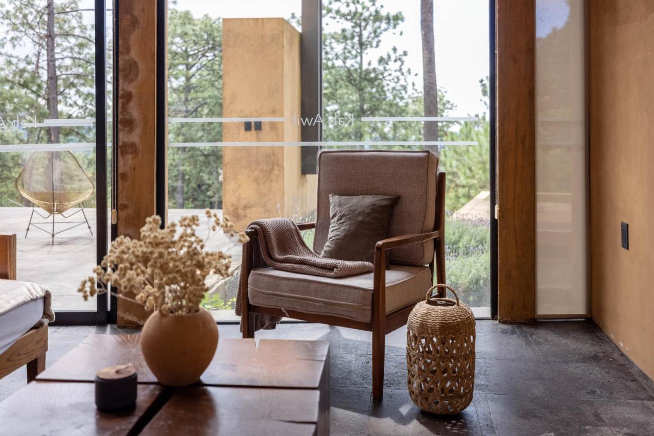 Cabana Lujo Con Alberca Climatizada Vistas Al Bosque De Mazamitla Exteriör bild